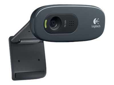 LOGITECH C270 HD Webcam 720p, 1280x720p, USB2.0, 3 Megapixel Kamera, integriertes Mikrofon