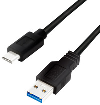 LogiLink USB 3.2 Kabel, USB-A - USB-C Stecker, 1,0 mschwarz, USB-A Stecker - USB-C Stecker, USB