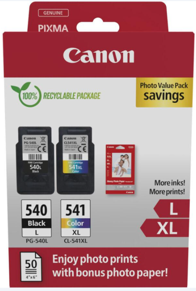 orig. Tintenpatrone Canon PG-540L/CL-541XL Photo Value Pack