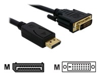 Delock Kabel Displayport/DVI Kabel, vergoldet, Displayport St./24+1pol DVI St., 3,0 m, 82592