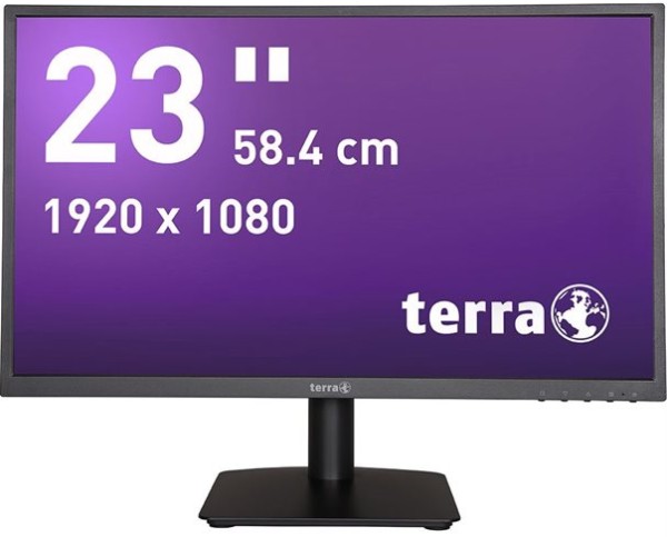 TERRA LED 2311W 23" schwarz HDMI GREENLINE PLUS Schwarz