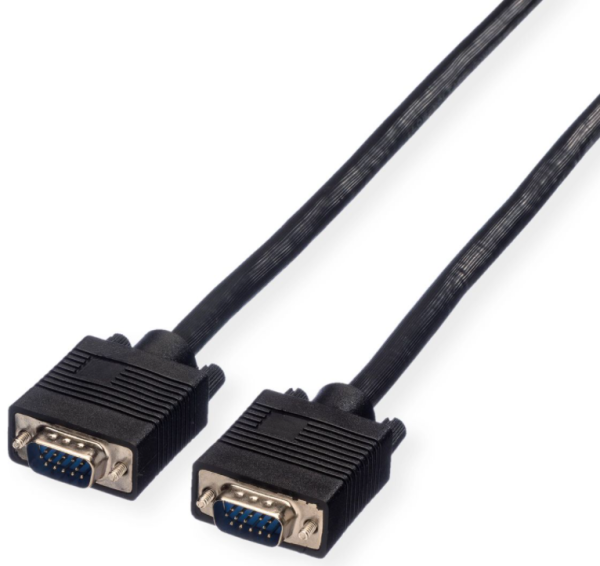 Value Monitorkabel SVGA Kabel - HD-15 (M) bis HD-15 (M) 10m schwarz