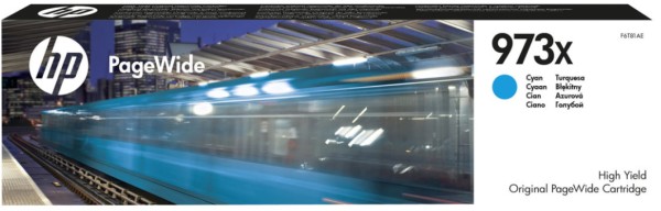 Orig. Tintenpatrone HP F6T81AE Nr. 973X cyan/blau, ca. 7000 Seiten