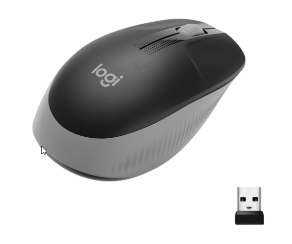 Logitech Mouse M190 Bluetooth Mouse schwarz/grau BT 1000 dpi; Monochromatisch