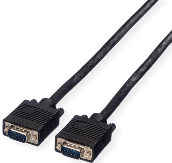 Value Monitorkabel SVGA-Kabel HD-15 (M) bis HD-15 (M) 6m schwarz