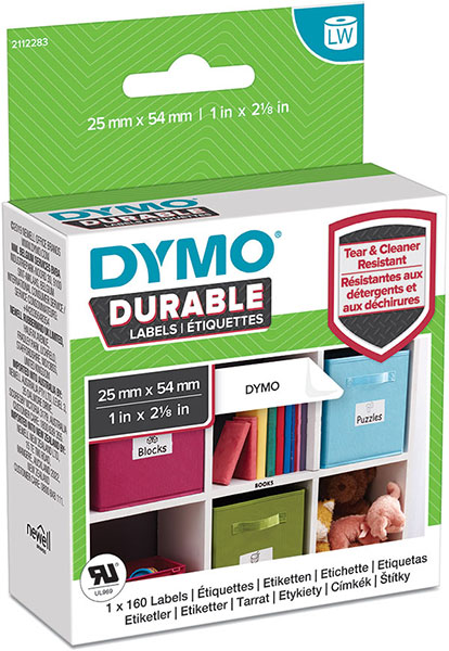 DYMO LabelWriter-Etiketten High Performance, 25 x 54 mm, 1x160 Etiketten weiß 2112283