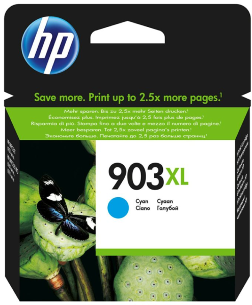orig. Tintenpatrone HP 903XL T6M03AE, cyan/blau, ca. 825 Seiten