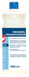 Dreiturm Händedesinfektion Hexawol, 1000ml Flasche