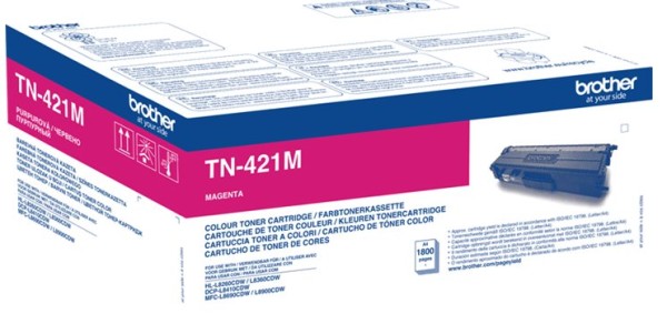 orig. BROTHER TN-421M Tonerkassette Magenta, ca. 1800 Seiten
