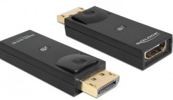 Delock Adapter DisplayPort 1.1 Stecker > HDMI Buchse Passiv schwarz 65258