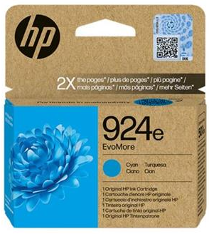 orig. HP Ink Nr.924e EvoMore cyan 800 Seiten 4K0U7NE