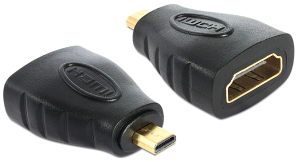 Delock Adapter High Speed HDMI - micro D Stecker > A Buchse 65242