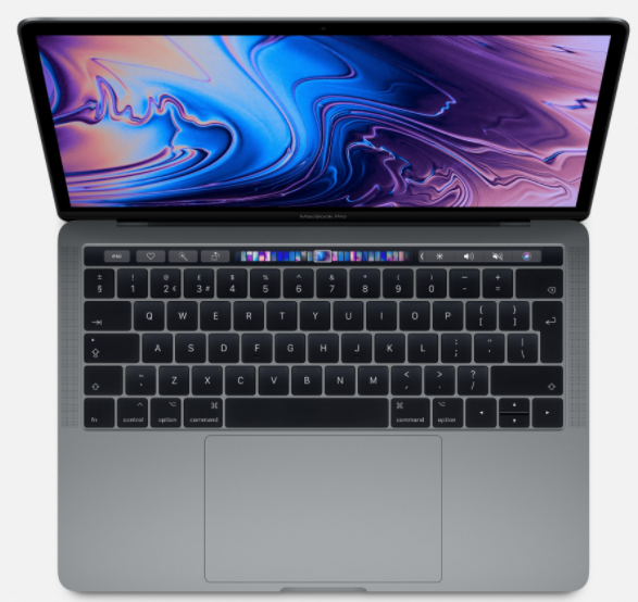 N13 Apple MacBook Pro 13 2019 Grau i5-8257U / 8GB / 128 GB SSD / MacOS / VORFÜHRWARE/RETOURENWARE /