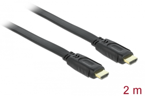 Delock HDMI Kabel A/A St. 2,0 Meter, falch