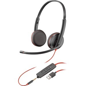 Poly Plantronics Blackwire C3225 Kabel Kopfbügel Stereo Headset - Schwarz