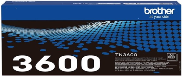 orig. Brother Toner TN-3600 black/Schwarz, ca. 3.000 Seiten