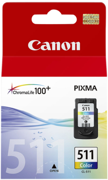 orig. Tintenpatrone Canon CL-511 color/farbe 9ML, ca. 240 Seiten