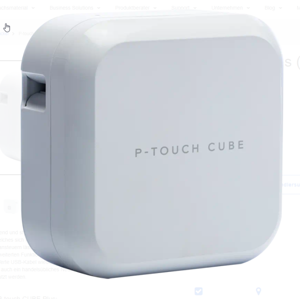 Brother P-Touch Cube Plus PT-P710BT - Etikettendrucker - Thermotransfer - Rolle (2,4 cm) - 180 x 360