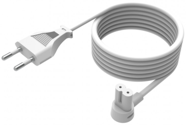 Flexson Anschlusskabel Netzkabel 5 m für Sonos ERA, Five, Arc, Beam, Ray, Sub, weiß FLXE5M1011EU