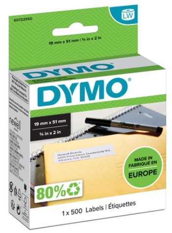 DYMO Vielzweck-Etiketten (B)19 x (H)51 mm, S0722550 - 11355