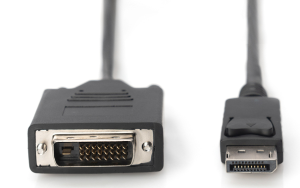ASSMANN Adapterkabel DisplayPort 1.2 DVI-D 24+1 M/M 2 Meter digital Full HD Dual Link max. 2560x1600