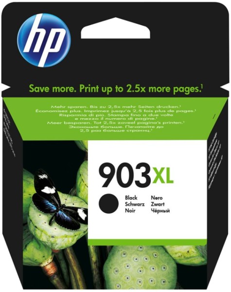 orig. Tintenpatrone HP 903XL T6M15AE, black/schwarz, ca. 825 Seiten