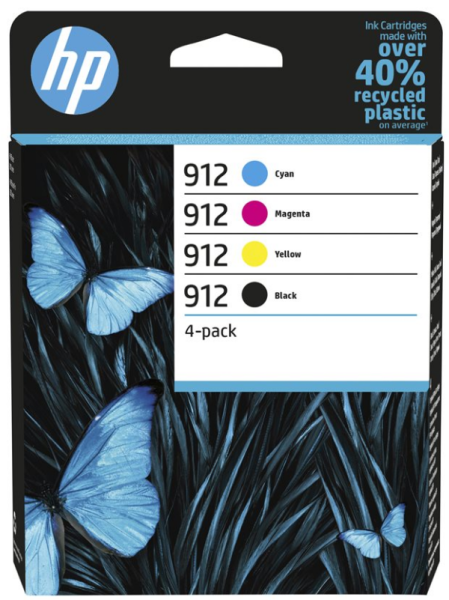 Orig. Tintenpatrone HP 6ZC74AE Nr. 912 Multipack (C/M/Y/BK)