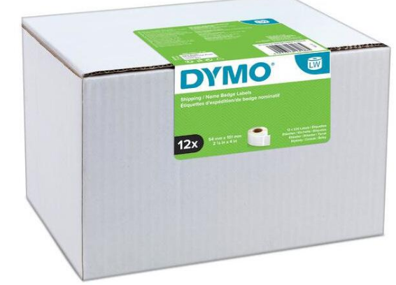 DYMO LabelWriter Versand-Etiketten, 54 x 101 mm, 12x220 Etiketten weiss S0722420/13186