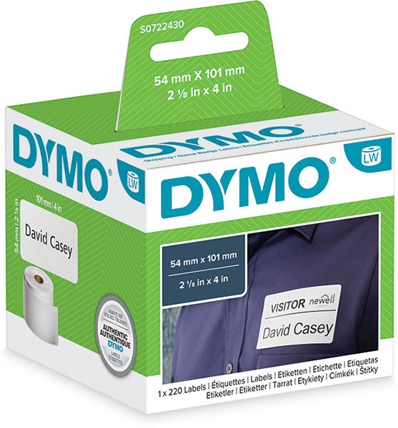 Dymo LabelWriter Versand Etiketten 54x101 weiss S0722430